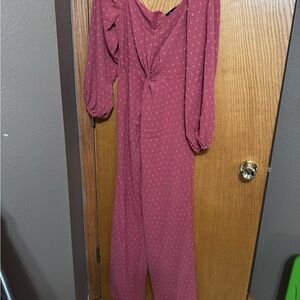 Lumiere long sleeve jumpsuit size large